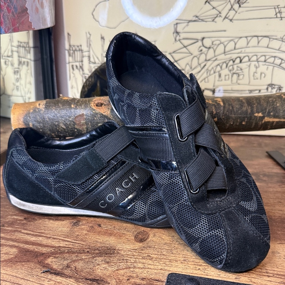 Coach Women's Black Mesh Sneakers